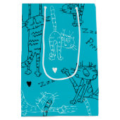 Kitty Kat Antics Mittlere Geschenktüte (Rückseite)