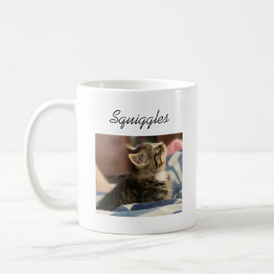 Kitty Kat Foto, Name und Pfotenabdruck  Kaffeetasse