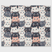 Kitty Kat Kaleidoscope Geschenkpapier (Flach)