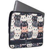 Kitty Kat Kaleidoscope Laptopschutzhülle (Vorne Rechts)