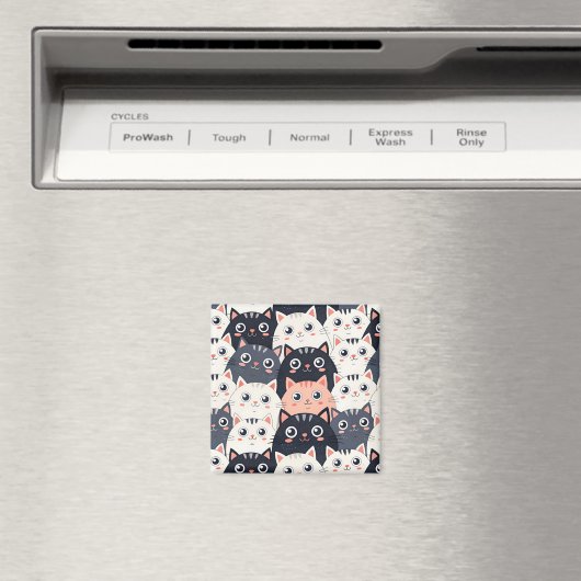 Kitty Kat Kaleidoscope Magnet (In Situ (Geschirrspüler))