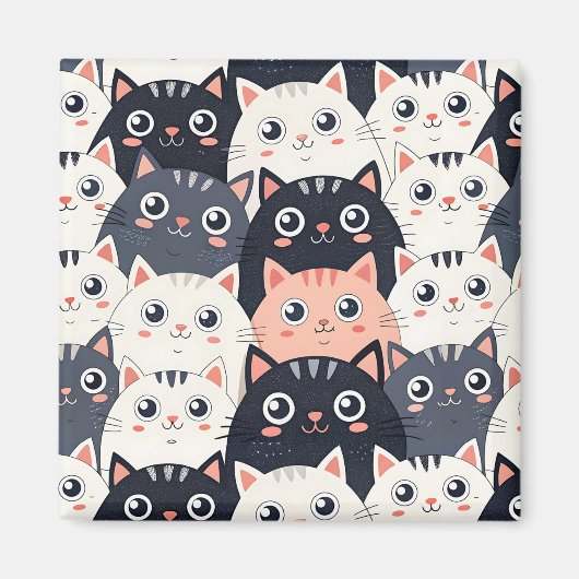 Kitty Kat Kaleidoscope Magnet (Vorne)