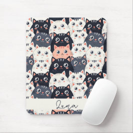 Kitty Kat Kaleidoscope Mousepad