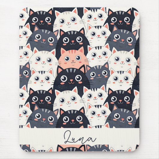 Kitty Kat Kaleidoscope Mousepad (Vorne)