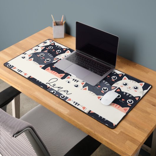 Kitty Kat Kaleidoscope Schreibtischunterlage (Büro 2)