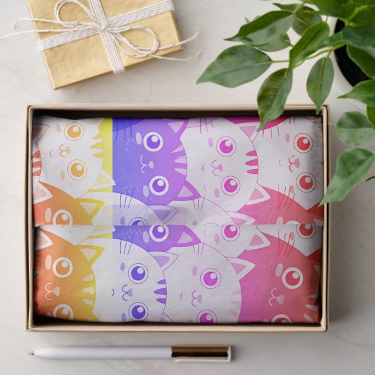 Kitty Kat Kaleidoscope Seidenpapier (Geschenk)