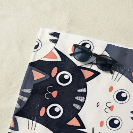 Kitty Kat Kaleidoscope Strandtuch