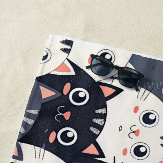 Kitty Kat Kaleidoscope Strandtuch