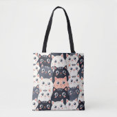 Kitty Kat Kaleidoscope Tasche (Vorderseite)
