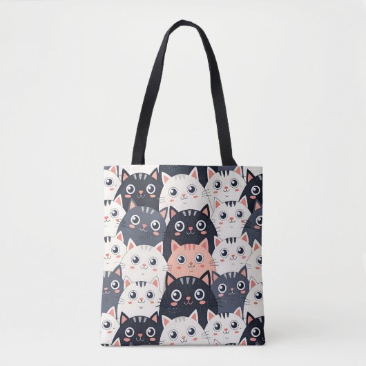 Kitty Kat Kaleidoscope Tasche (Vorderseite)