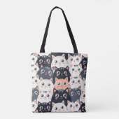 Kitty Kat Kaleidoscope Tasche (Rückseite)
