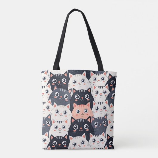Kitty Kat Kaleidoscope Tasche (Rückseite)