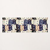 Kitty Kat Kaleidoscope Yogamatte (Rückseite (Horizontal))