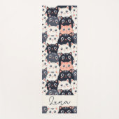 Kitty Kat Kaleidoscope Yogamatte (Vorderseite)