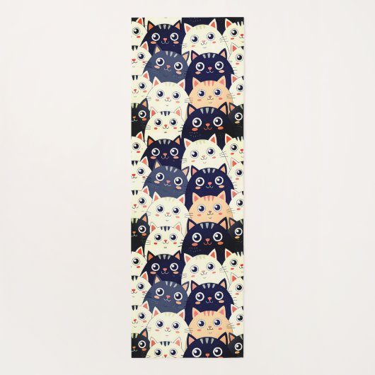 Kitty Kat Kaleidoscope Yogamatte (Rückseite)