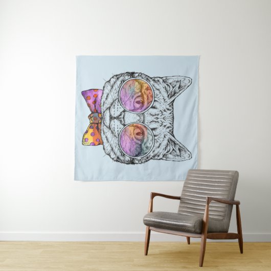 Kitty Kat Wandteppich (Beispiel (Horizontal))