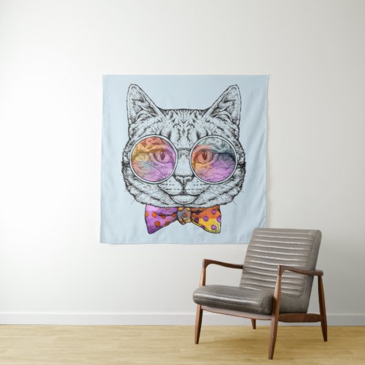 Kitty Kat Wandteppich (Beispiel)