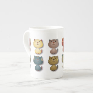 Kitty Kats Knochen-China-Tasse Porzellantasse