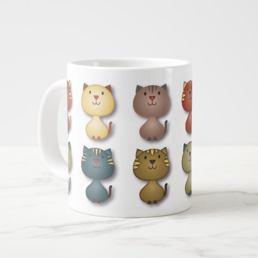 Kitty Kats Tunnel-bohrwagenTasse Jumbo-Tasse (Vorderseite Links)