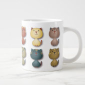 Kitty Kats Tunnel-bohrwagenTasse Jumbo-Tasse (Rechts)