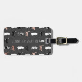 Kitty-Katzen im Rosen-Gold und im Gepäckanhänger (Vorderseite horizontal)