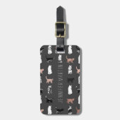 Kitty-Katzen im Rosen-Gold und im Gepäckanhänger (Vorderseite vertikal)