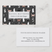 Kitty-Katzen im Rosen-Gold und im Visitenkarte (Vorne/Hinten)