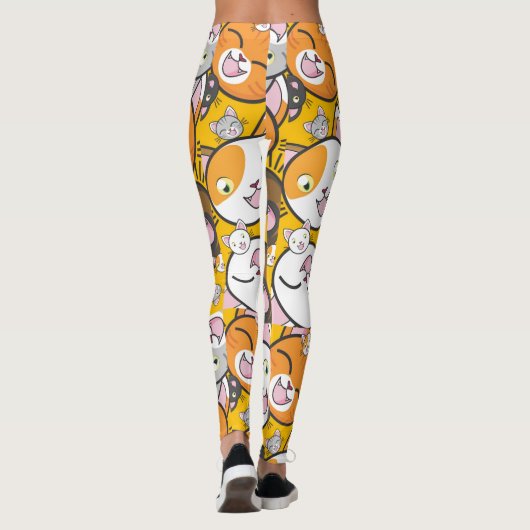 Kitty-Katzen-Leggings Leggings (Rückseite)