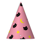 Kitty Katzen-Mond-und Stern-Party-Hut Partyhütchen (Links)