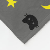 Kitty-Katzen-Mond-und Stern-Polyester-Fleece-Decke Fleecedecke (Ecke)