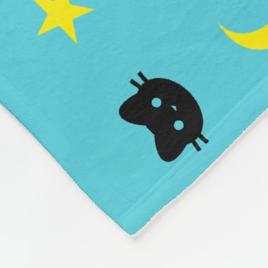 Kitty-Katzen-Mond-und Stern-Polyester-Fleece-Decke Fleecedecke (Ecke)
