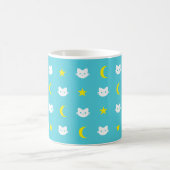 Kitty-Katzen-Mond und Stern-Tasse Kaffeetasse (Mittel)