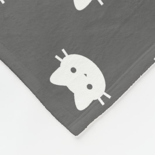Kitty-Katzen-Polyester Fleece-Decke Fleecedecke (Ecke)