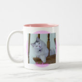 Kitty-Katzen-Tasse Zweifarbige Tasse (Links)