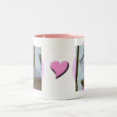 Kitty-Katzen-Tasse Zweifarbige Tasse (Mittel)