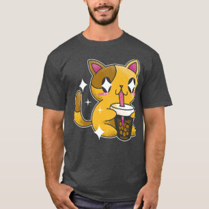 Kitty Kawaii Boba Tea Kata Japan T-Shirt