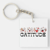 Kitty Keepsakes – Meow Mood Keychain Schlüsselanhänger (Vorderseite)