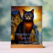 Kitty Kibble Acrylschild (Neutral)