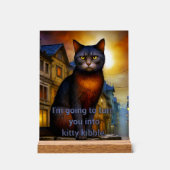 Kitty Kibble Acrylschild (Vorderseite)