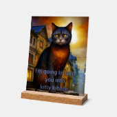 Kitty Kibble Acrylschild (Winkel)