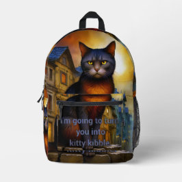 Kitty Kibble Bedruckter Rucksack