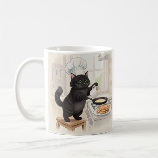 KItty Kichen Black Cat, Coffee Mug Kaffeetasse (Links)