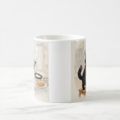 KItty Kichen Schwarze Katze, Kaffeetasse (Mittel)