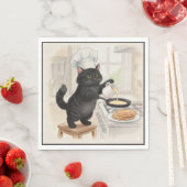 KItty Kichen Schwarze Katze, Servietten (Beispiel)