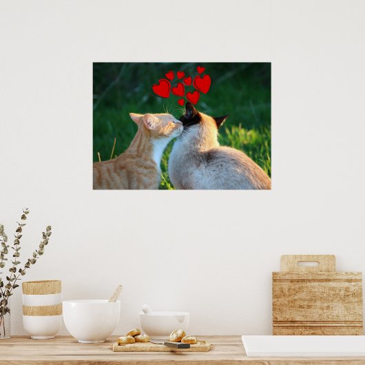 Kitty Kiss Poster (Küche)