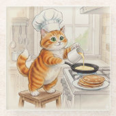 Kitty Kitchen, Glass Coaster Glasuntersetzer (Vorderseite)