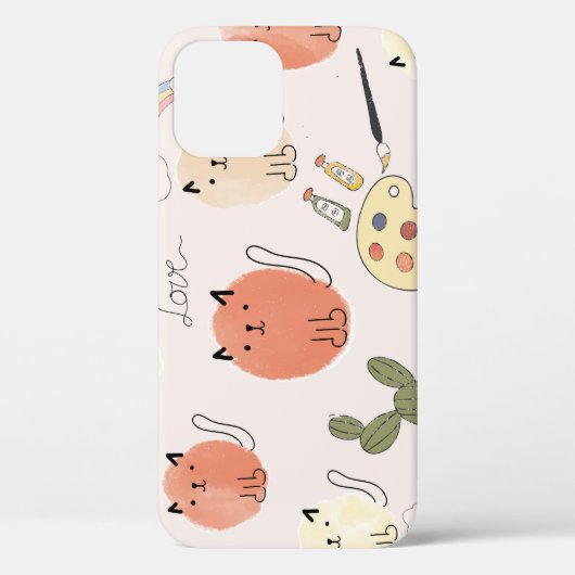 Kitty Kitten Cats: Süße Tier Pattern Case-Mate iPhone Hülle (Rückseite)