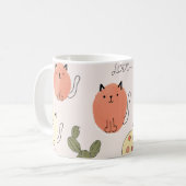 Kitty Kitten Cats: Süße Tier Pattern Kaffeetasse (Vorderseite Links)