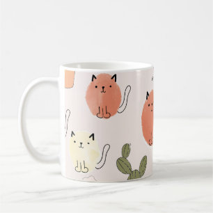 Kitty Kitten Cats: Süße Tier Pattern Kaffeetasse