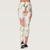 Kitty Kitten Cats: Süße Tier Pattern Leggings (Rückseite)